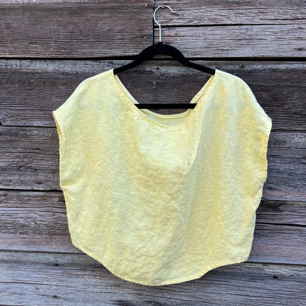 100% linen top